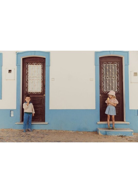 Louise Misha Rok Cephee - Blue parasol stripes