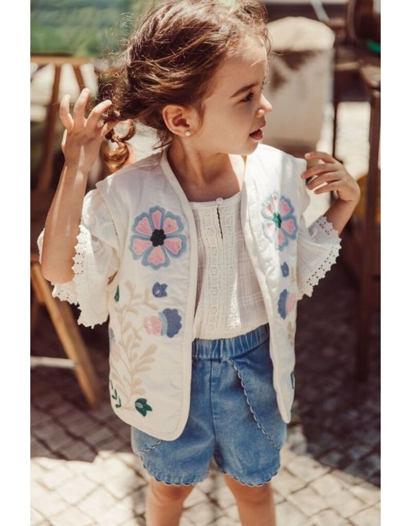 Louise Misha Mouwloos vest Andresi - Off white