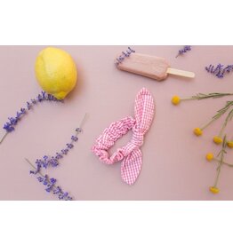 Louise Misha Scrunchie Chloe - Pink fragola vichy