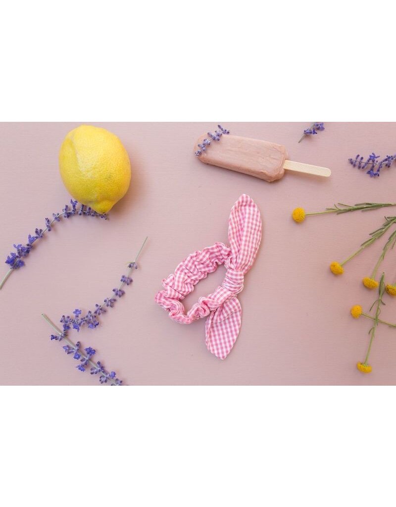 Louise Misha Scrunchie Chloe - Pink fragola vichy