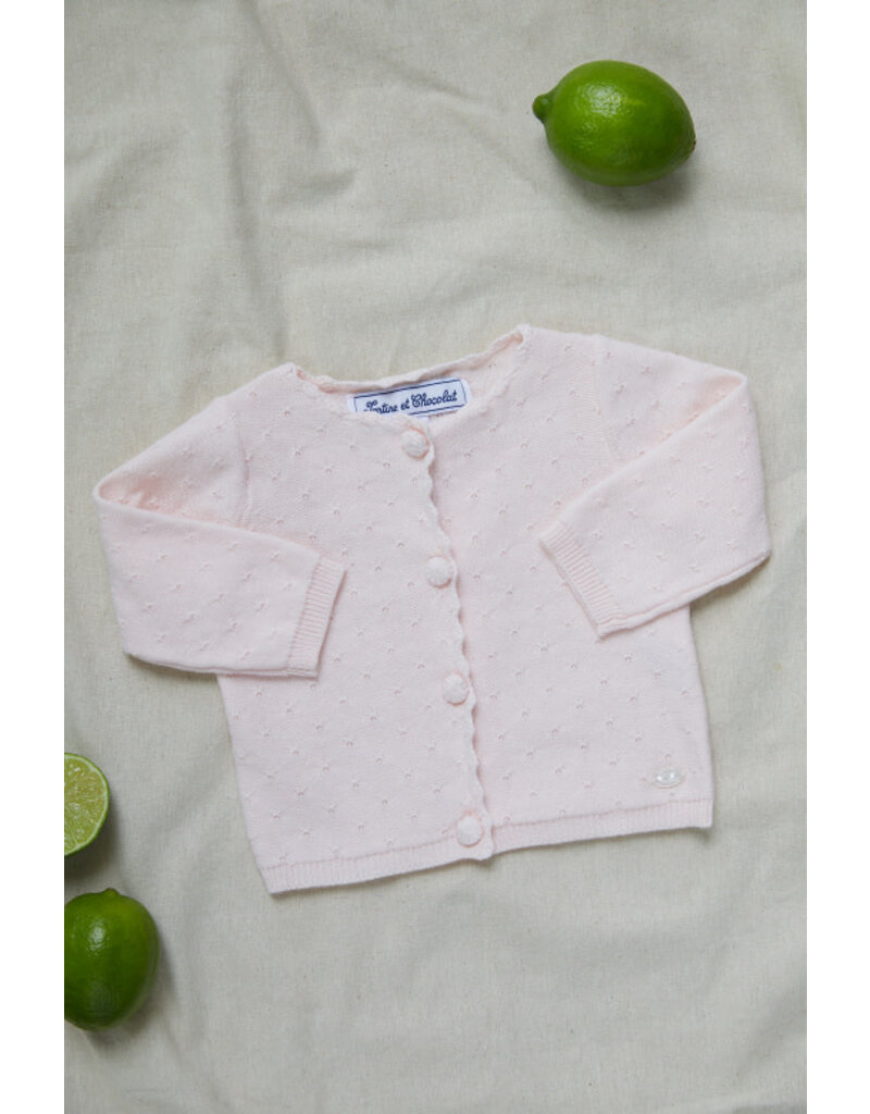 Tartine & Chocolat Tartine et Chocolat - cardigan licht roze