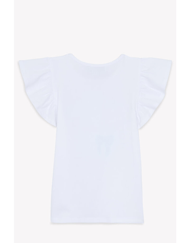 Tartine & Chocolat Tartine et Chocolat - T-shirt blauwe strikjes