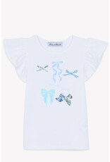 Tartine & Chocolat Tartine et Chocolat - T-shirt blauwe strikjes