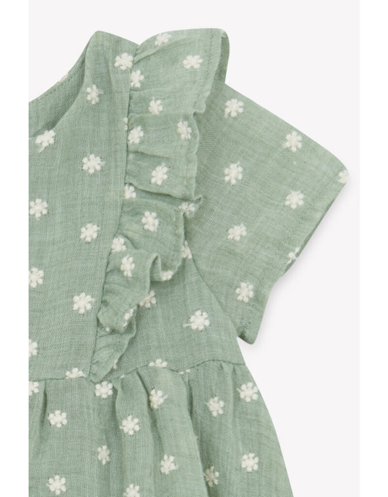 Tartine & Chocolat groen bloemrijk jurk