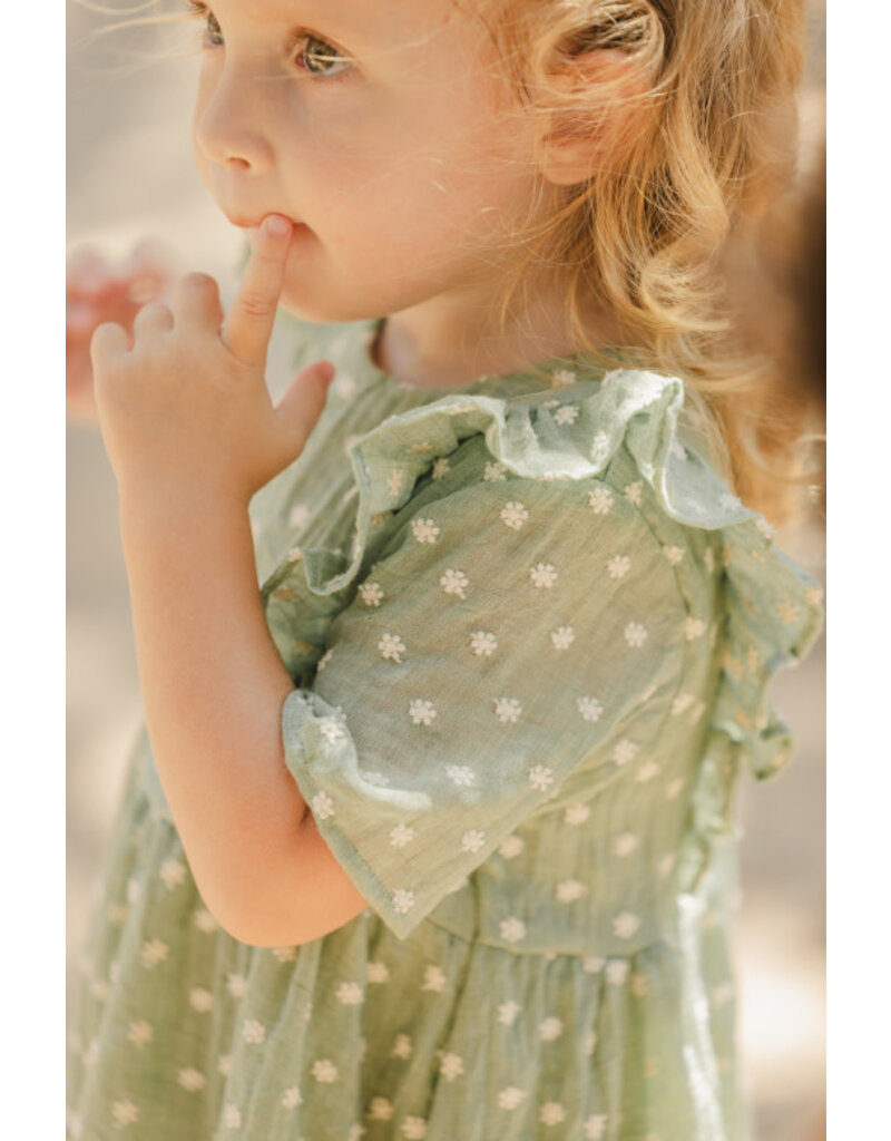 Tartine & Chocolat groen bloemrijk jurk