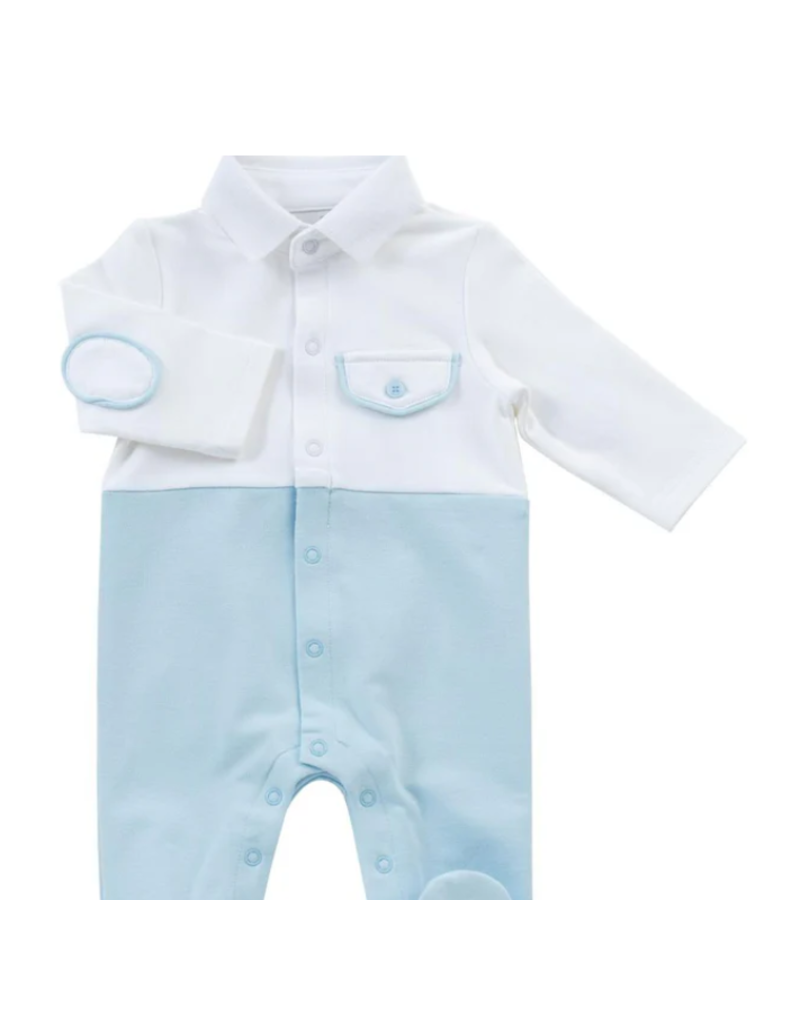 Natini Kruippakje Luca - wit/blauw