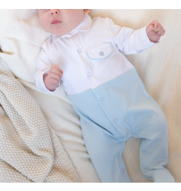 Natini Kruippakje Luca - wit/blauw