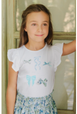 Tartine & Chocolat Tartine et Chocolat - T-shirt blauwe strikjes