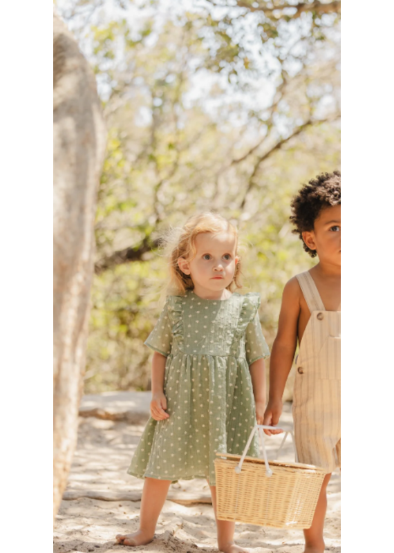 Tartine & Chocolat groen bloemrijk jurk