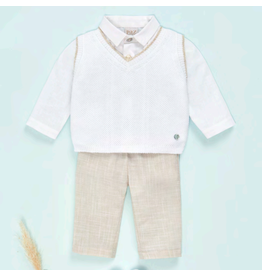 Paz Rodriguez Paz Rodriguez - Debardeur boy - ecru