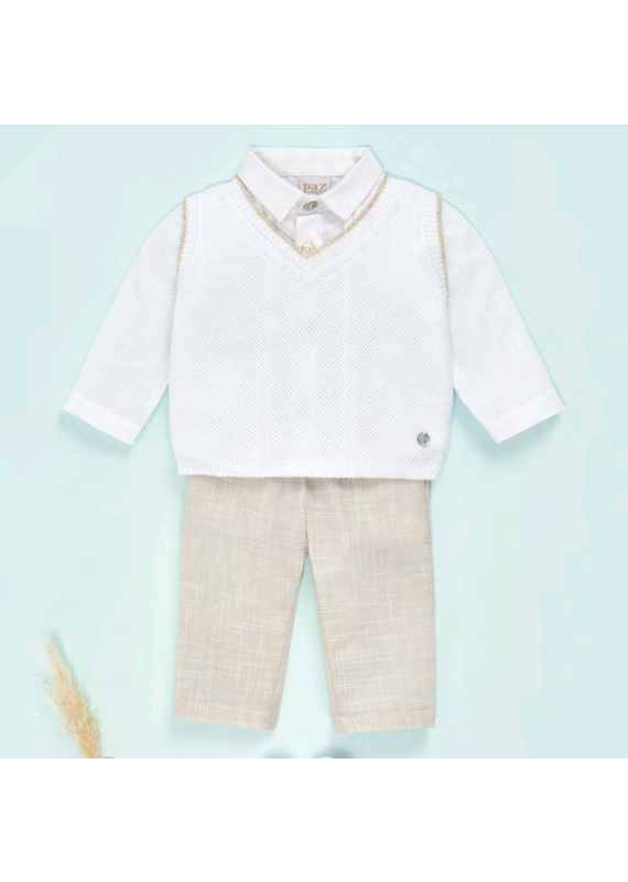 Paz Rodriguez Paz Rodriguez - Debardeur boy - ecru