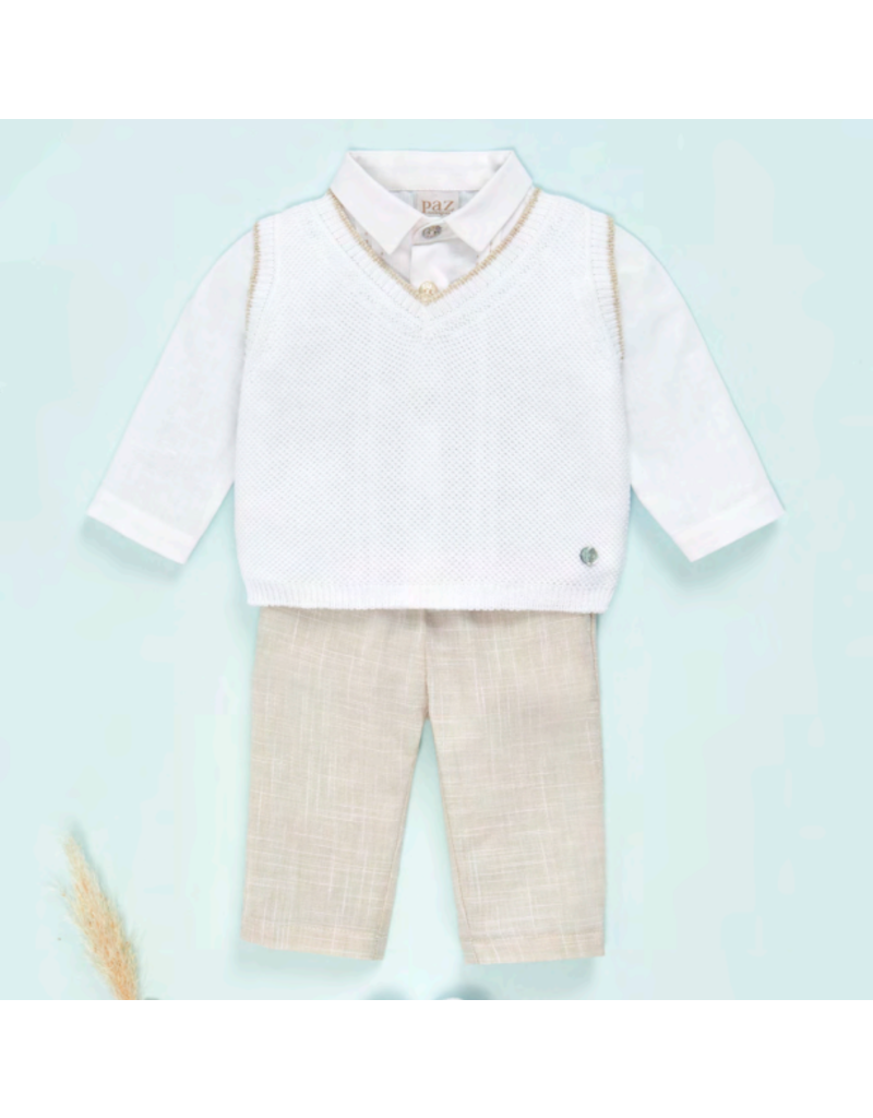 Paz Rodriguez Paz Rodriguez - Debardeur boy - ecru