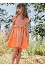 Laranjinha Laranjinha -Kleed met open rug oranje