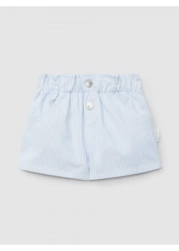 Laranjinha Laranjinha - striped short girls blauw