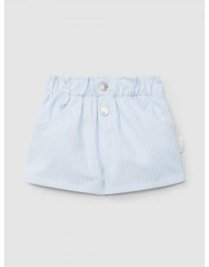Laranjinha Laranjinha - striped short girls blauw