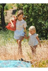 Laranjinha Laranjinha - striped short girls blauw