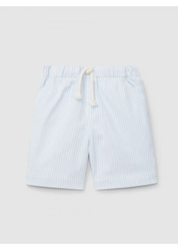 Laranjinha Laranjinha - striped short blauw boys