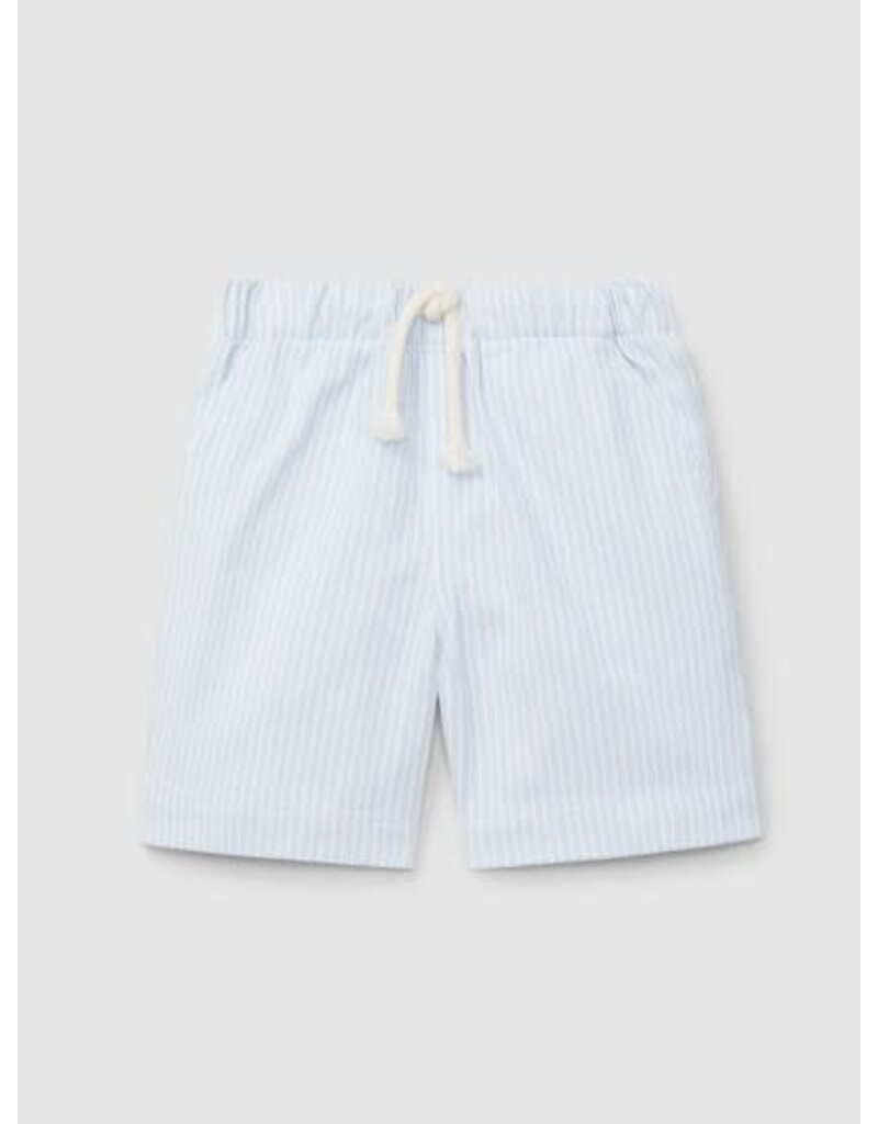 Laranjinha Laranjinha - striped short blauw boys