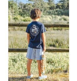 Laranjinha Laranjinha - short boys striped indigo