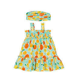 mayoral Mayoral - Fruitjurk met haarband