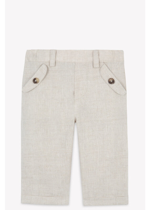 Tartine & Chocolat Tartine et Chocolat - Ceremonie linnen broek beige