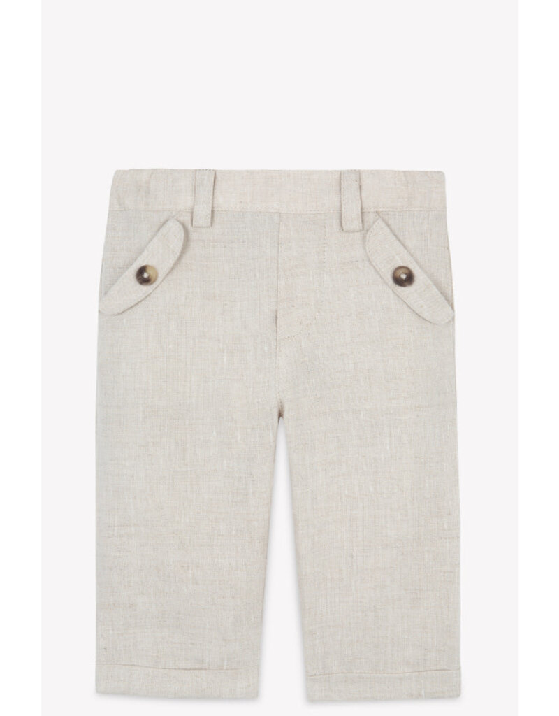 Tartine & Chocolat Tartine et Chocolat - Ceremonie linnen broek beige
