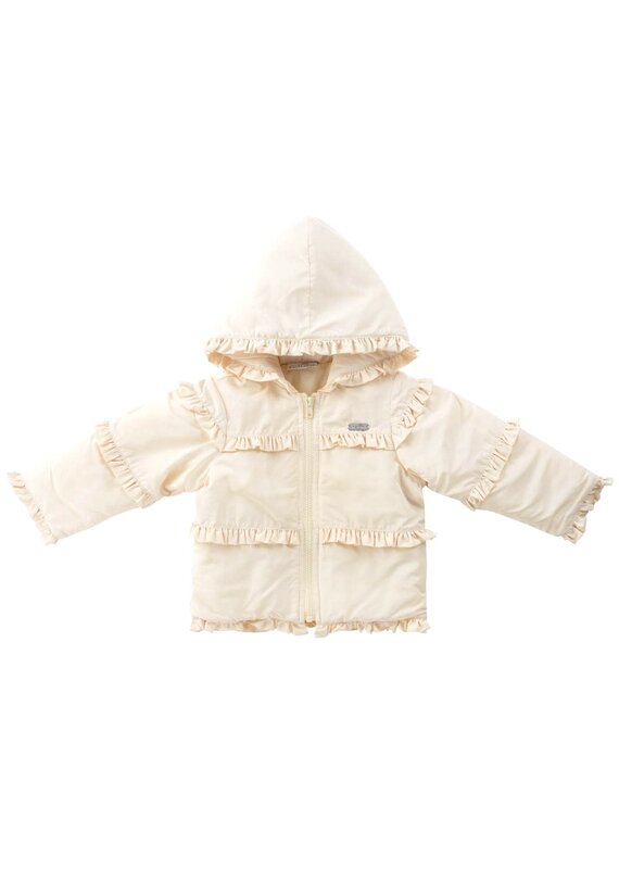 Natini Natini - Ruffle jas licht geel