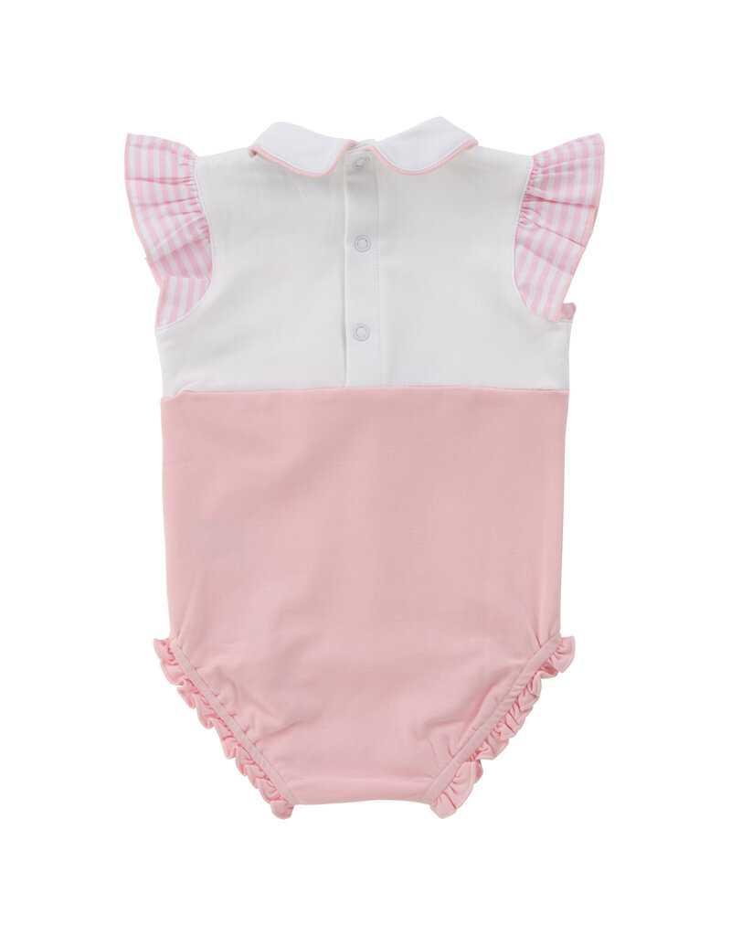 Natini Natini - Zomerkruippakje Flore roos - wit