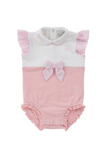 Natini Natini - Zomerkruippakje Flore roos - wit