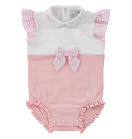 Natini Natini - Zomerkruippakje Flore roos - wit