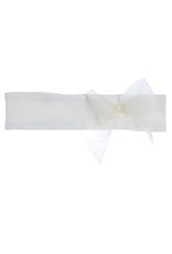 Gymp Gymp-haarband met strik-off white