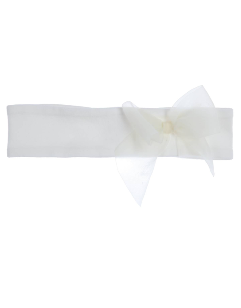 Gymp Gymp-haarband met strik-off white