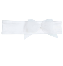 Gymp Gymp-haarband met strik-wit