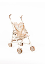 Mrs Ertha Mrs Ertha - wandelwagen voor poppen - beige ruiten