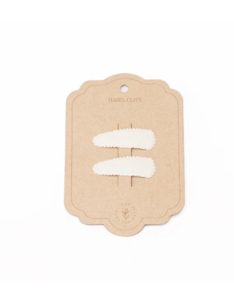 Mrs Ertha Mrs Ertha - 2 haarclips - vanille