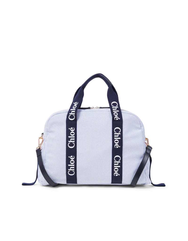 Chloé Chloé - Marine Luiertas blauw/wit gestreept