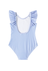 Chloé Chloé - Badpak wit/blauw gestreept