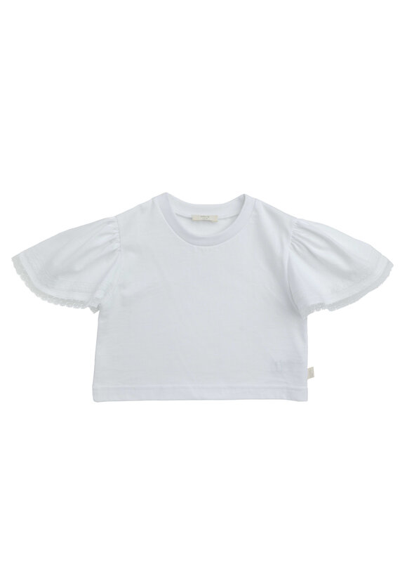 Baby Gi Baby Gi - Witte Tshirt - vlindermouwen