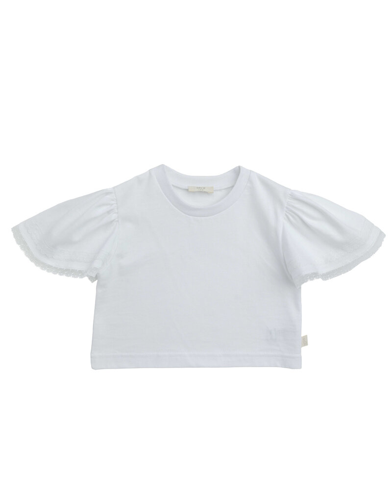 Baby Gi Baby Gi - Witte Tshirt - vlindermouwen