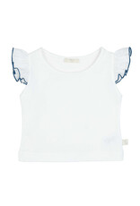 Baby Gi Baby Gi - T shirt girls wit/blauw