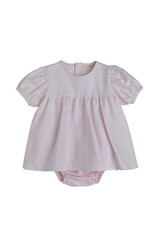 Baby Gi Baby Gi - Jurk met Bloomer - gestreept roze