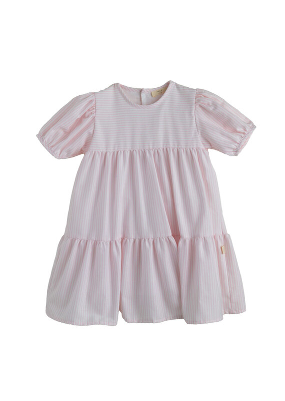 Baby Gi Baby gi - Zomerjurk gestreept roze