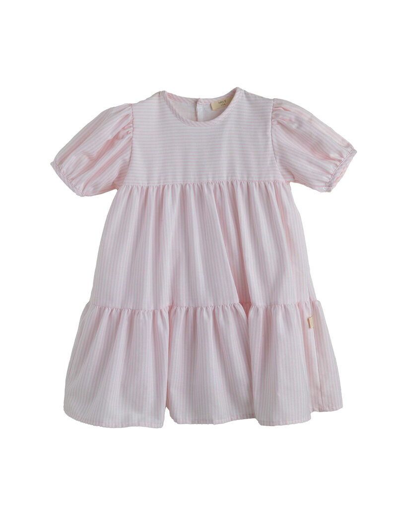 Baby Gi Baby gi - Zomerjurk gestreept roze