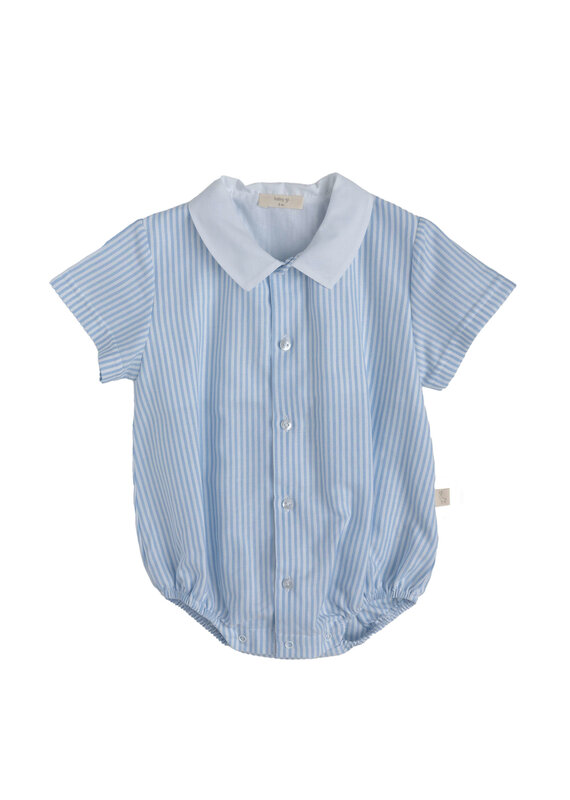 Baby Gi Kruippakje zomer bleu stripes