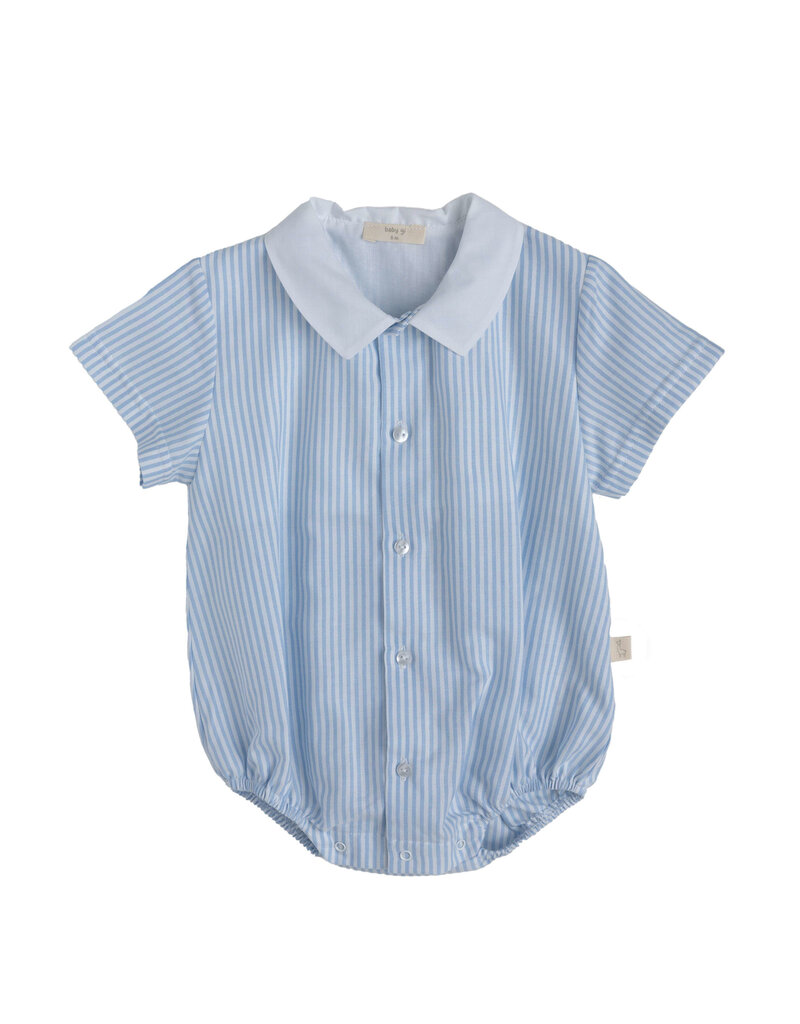 Baby Gi Kruippakje zomer bleu stripes