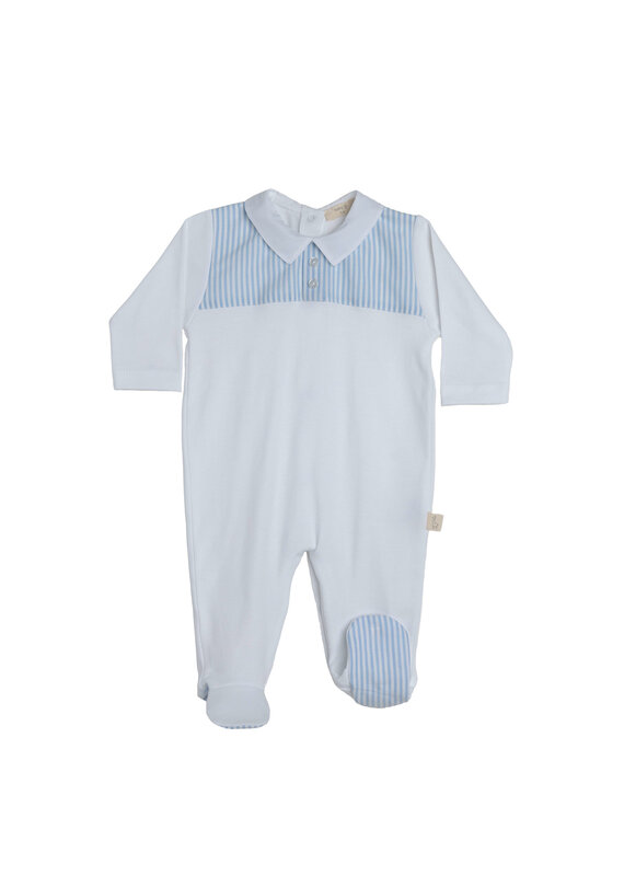 Baby Gi Kruippakje - bleu stripes