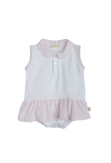 Baby Gi Jurk/kruippakje zomer - pink stripes