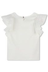 Chloé Chloé - witte t-shirt  met kant