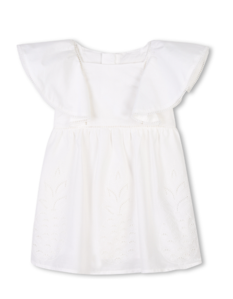Chloé Chloé - witte jurk met hoedje