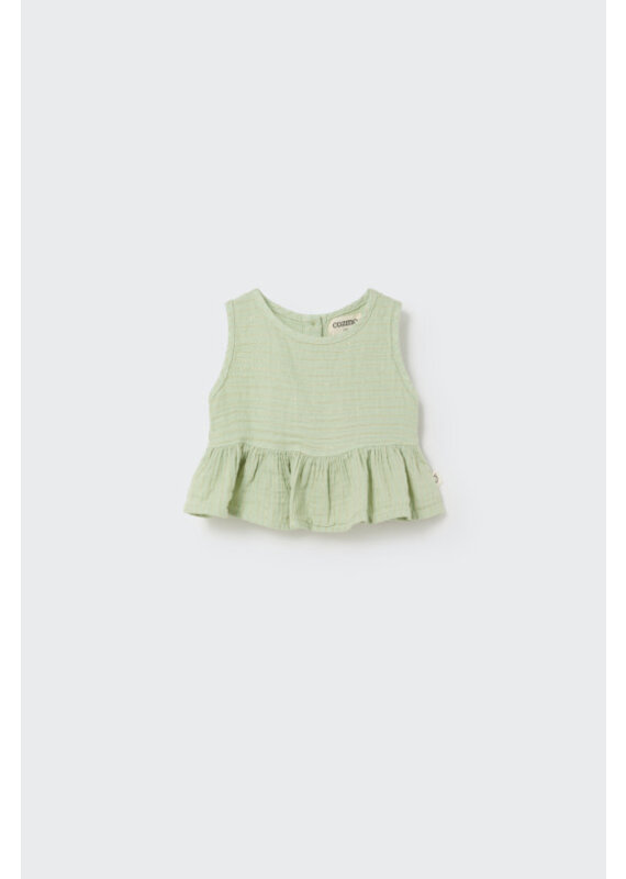 Cozmo Cozmo - Baby top ruffle tetra - mint
